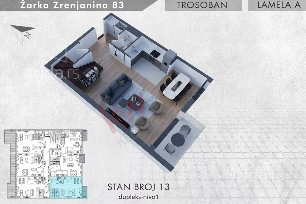 Trosoban stan | 4zida