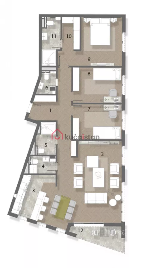 Petosoban stan | 4zida