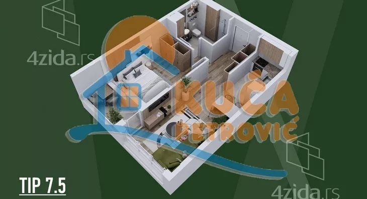 Dvosoban stan | 4zida