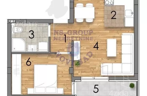 Dvosoban stan | 4zida