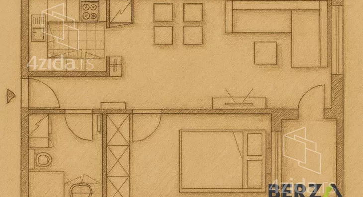 Jednoiposoban stan | 4zida