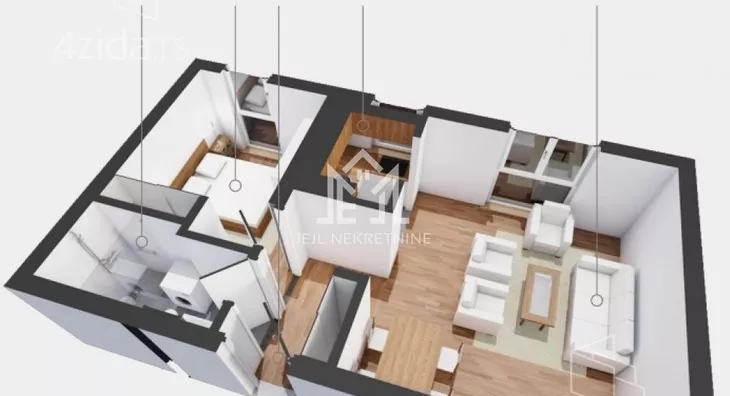 Dvosoban stan | 4zida