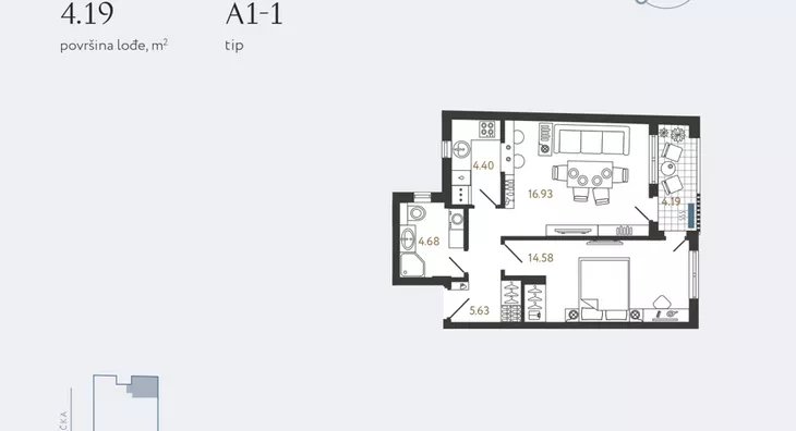 Dvosoban stan | 4zida