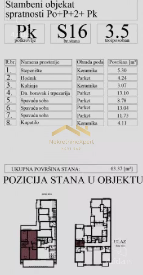 Troiposoban stan | 4zida