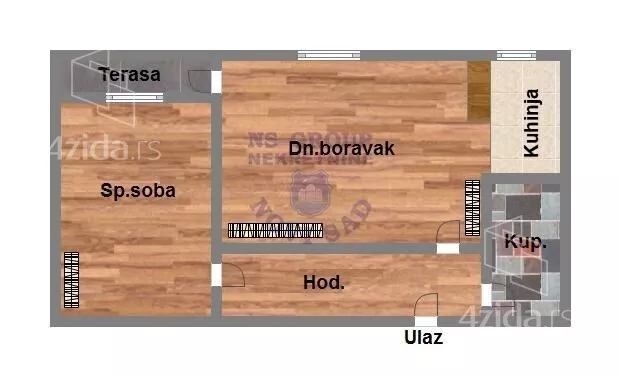 Jednoiposoban stan | 4zida