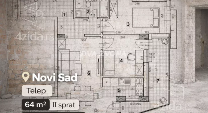 Trosoban stan | 4zida