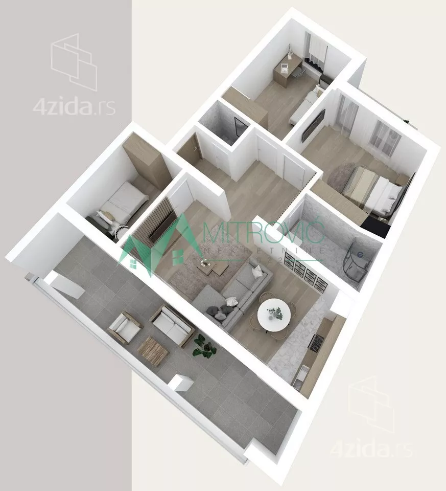 Troiposoban stan | 4zida