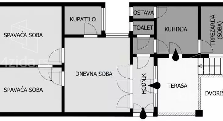 Četvoroiposoban stan | 4zida