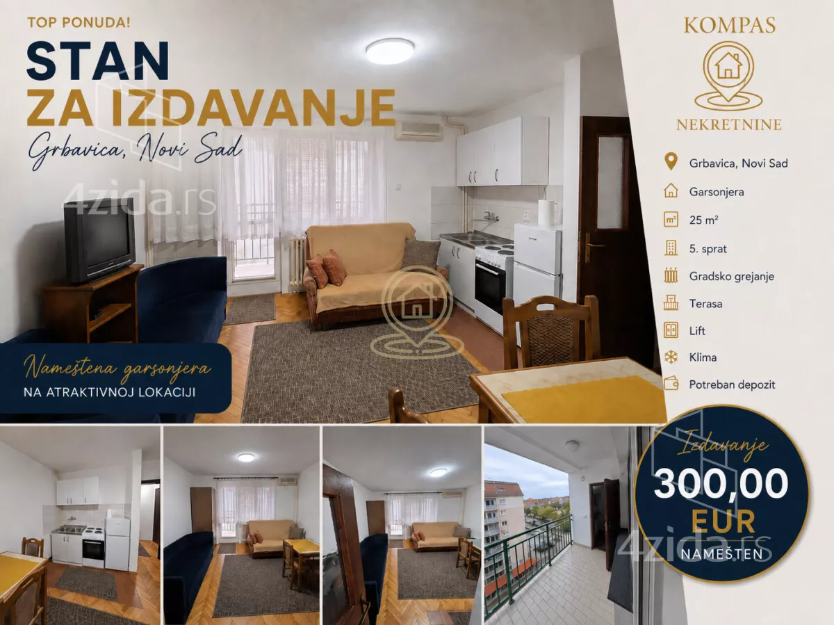 Jednosoban stan | 4zida