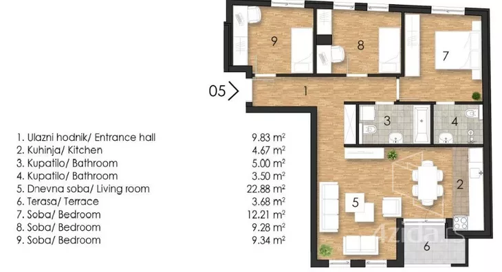 Četvorosoban stan | 4zida