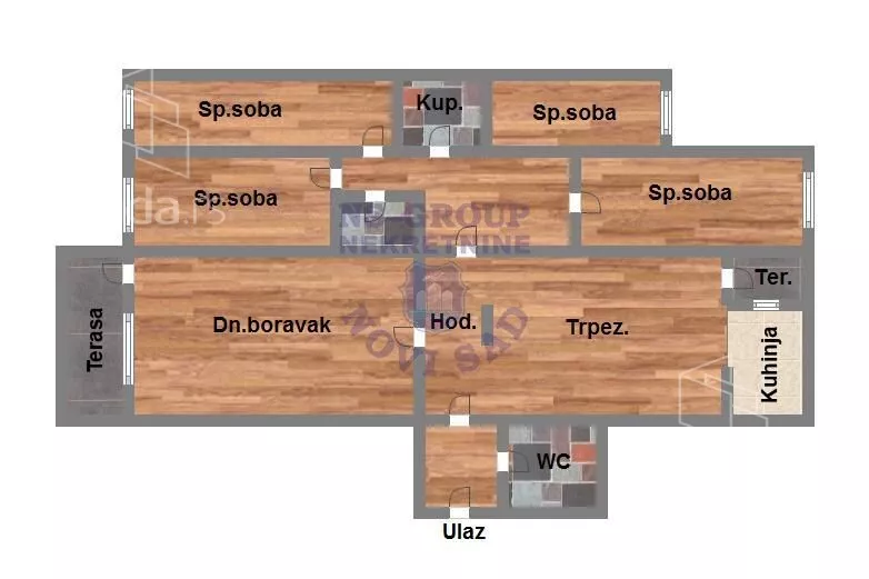 Petosoban stan | 4zida