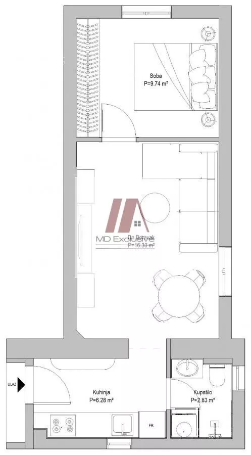 Dvosoban stan | 4zida