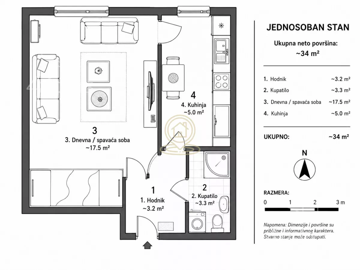Jednosoban stan | 4zida