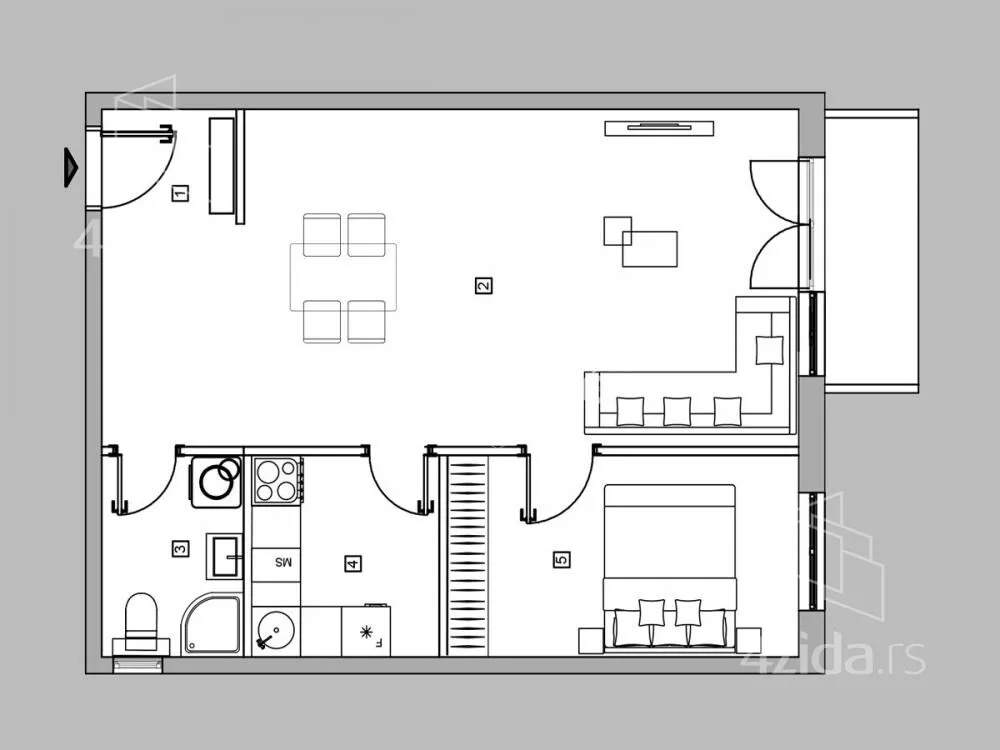 Dvosoban stan | 4zida