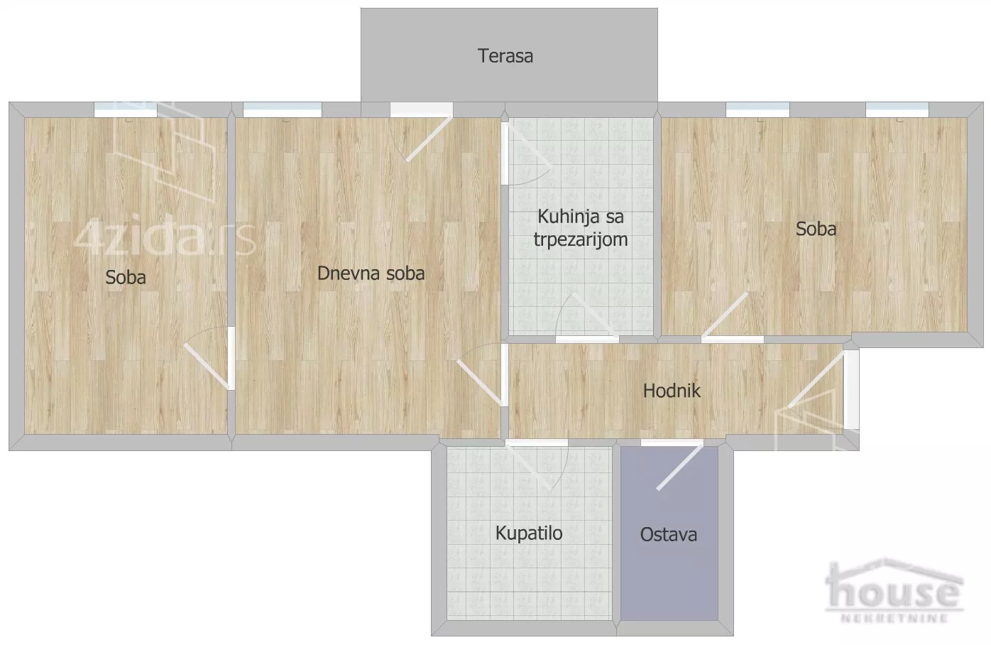 Trosoban stan | 4zida