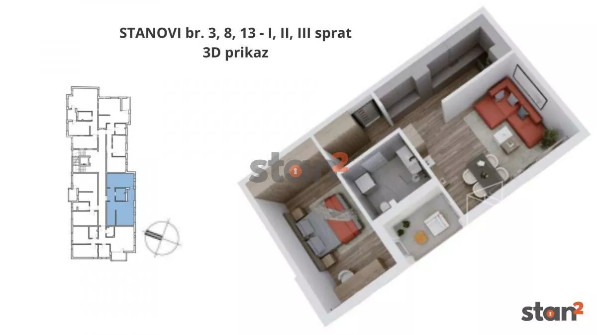 Trosoban stan | 4zida