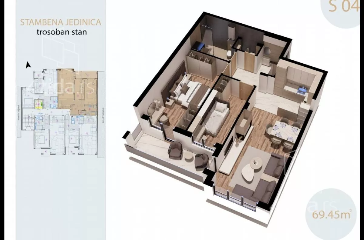 Dvosoban stan | 4zida