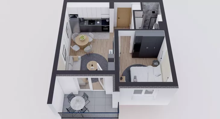 Jednoiposoban stan | 4zida