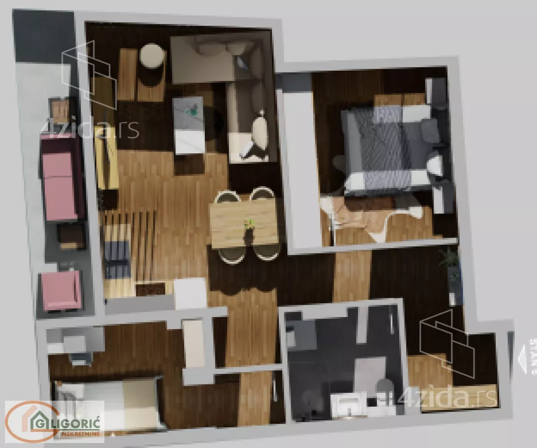 Dvoiposoban stan | 4zida