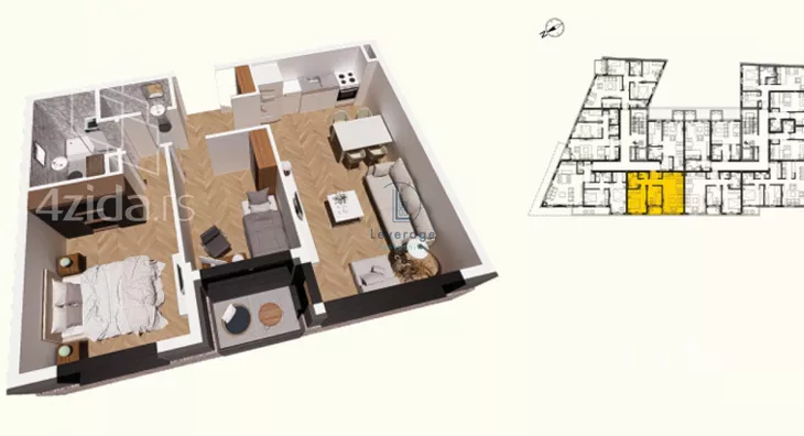 Dvoiposoban stan | 4zida