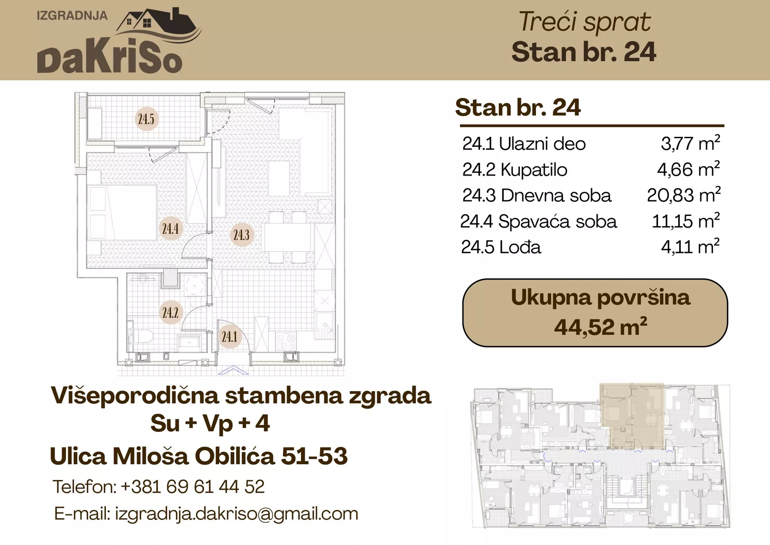 Dvosoban stan | 4zida