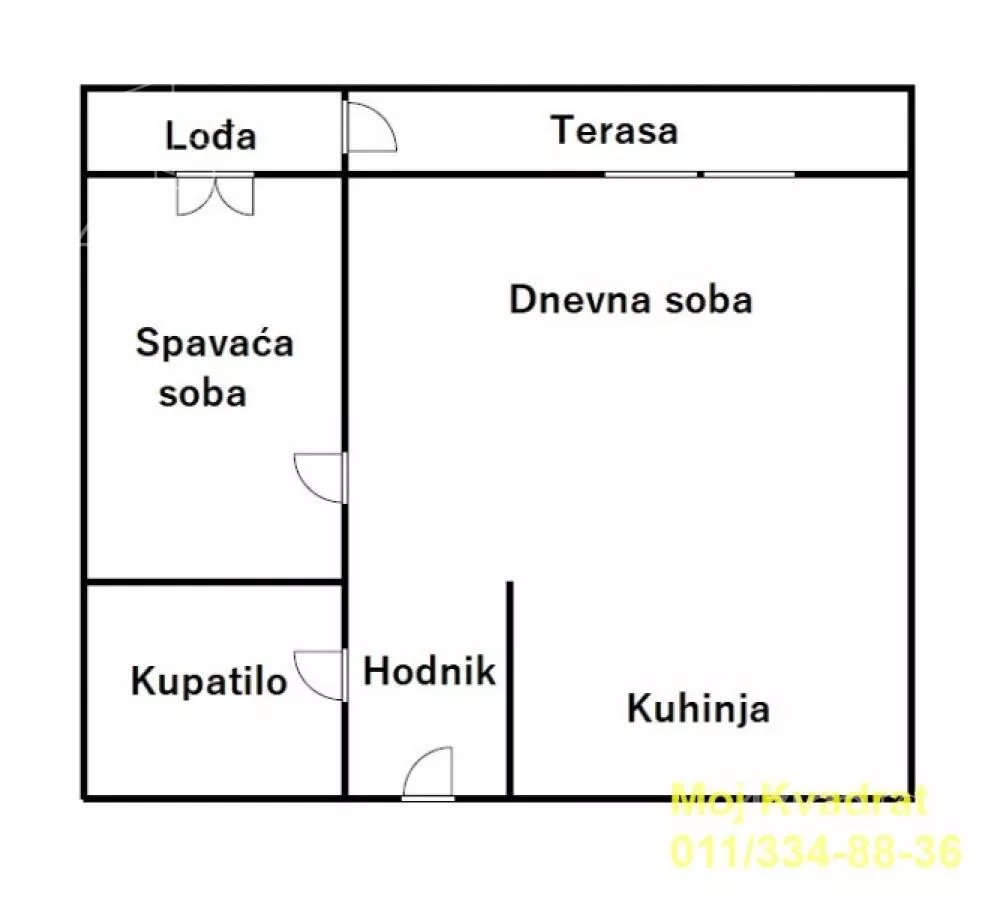 Jednoiposoban stan | 4zida