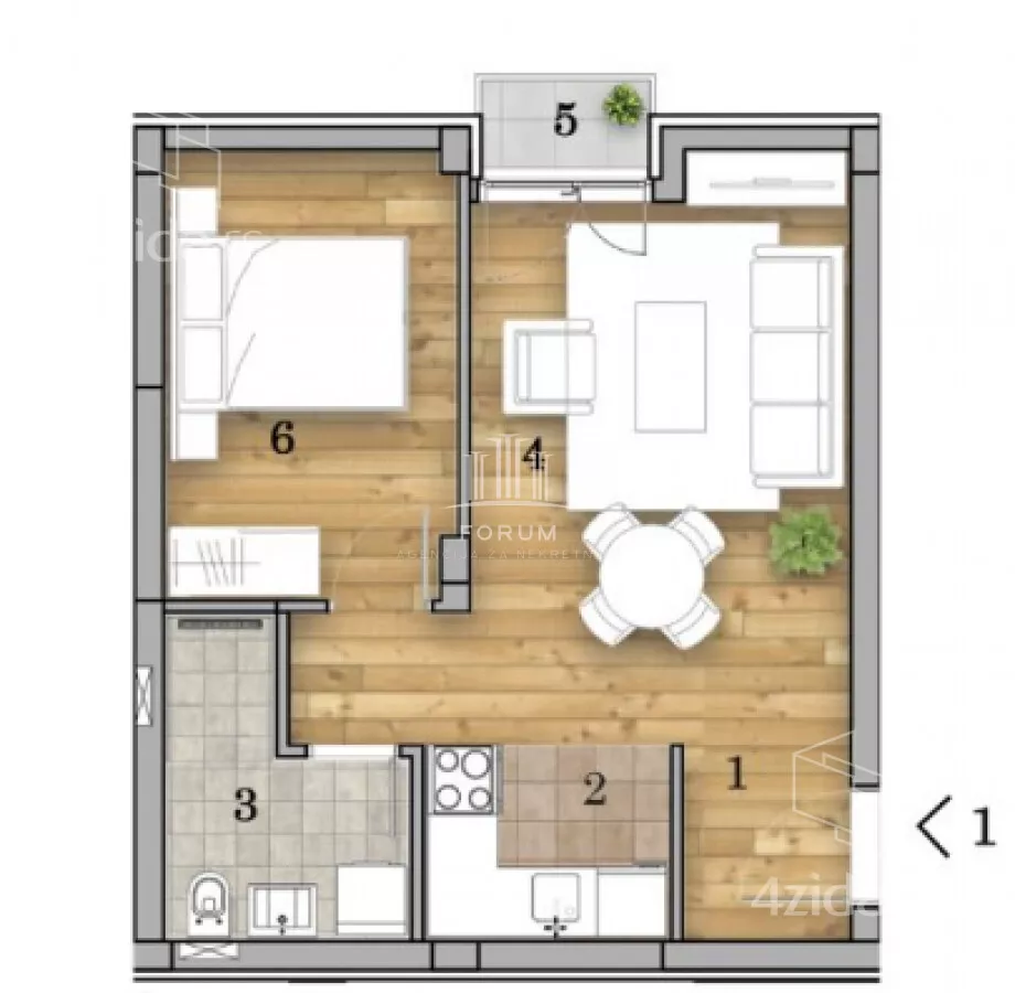 Dvosoban stan | 4zida