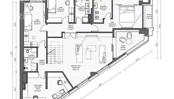 Petosoban stan | 4zida