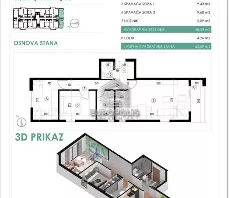 Trosoban stan | 4zida