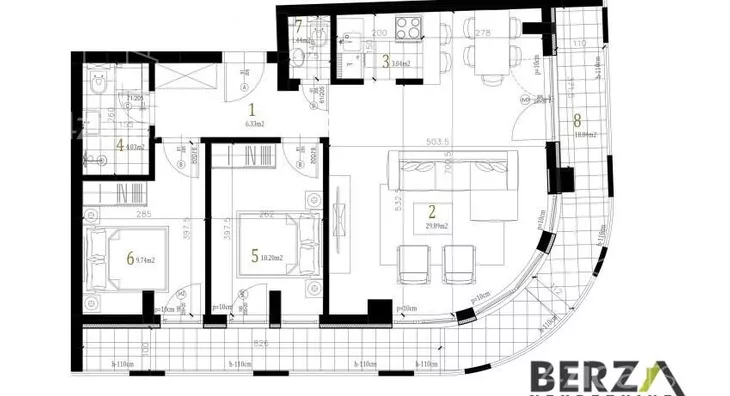 Trosoban stan | 4zida