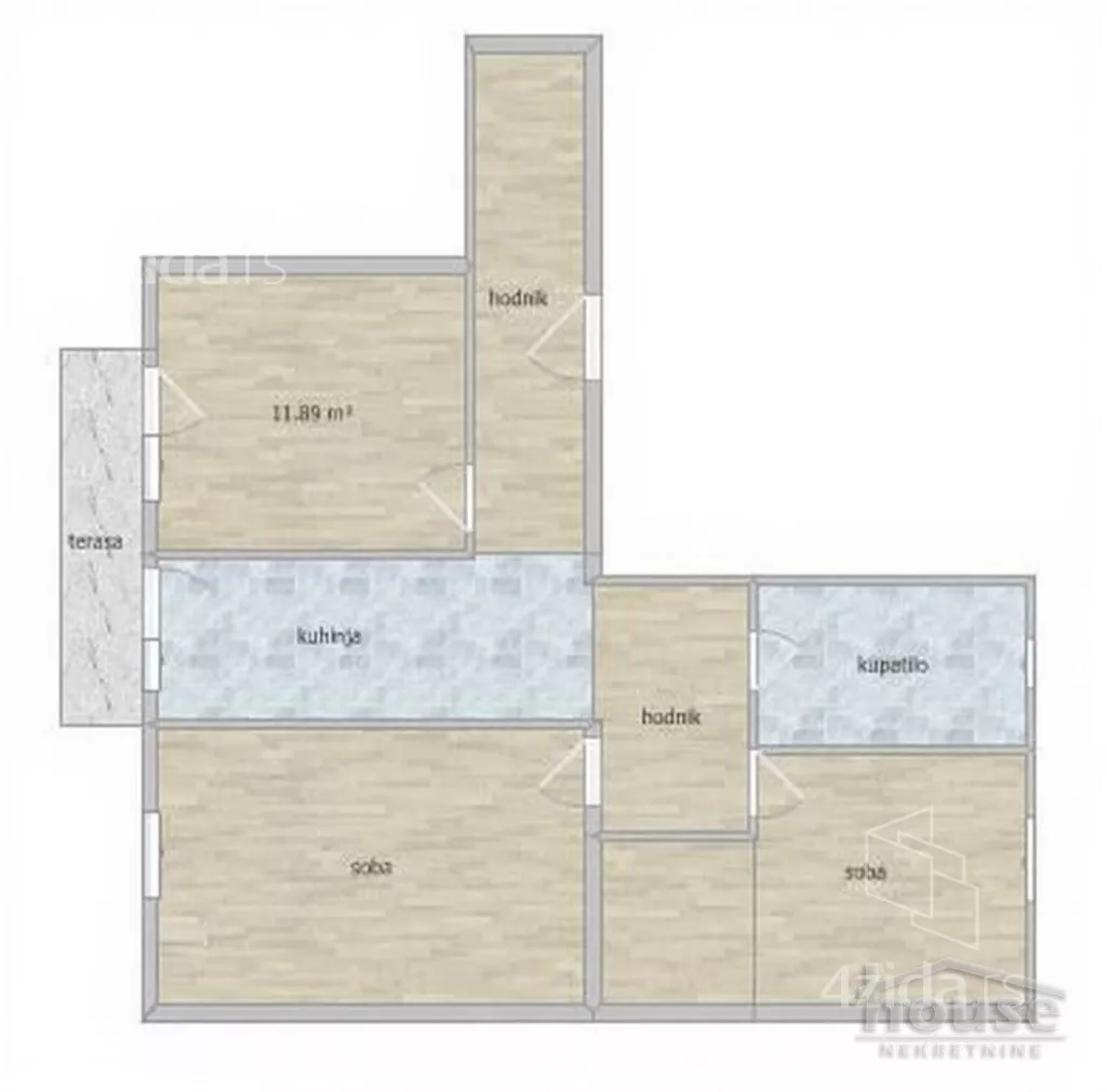 Trosoban stan | 4zida