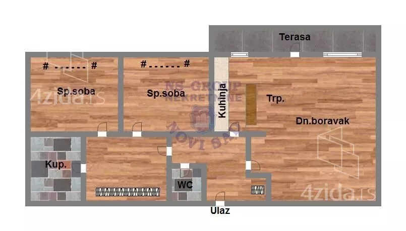 Trosoban stan | 4zida