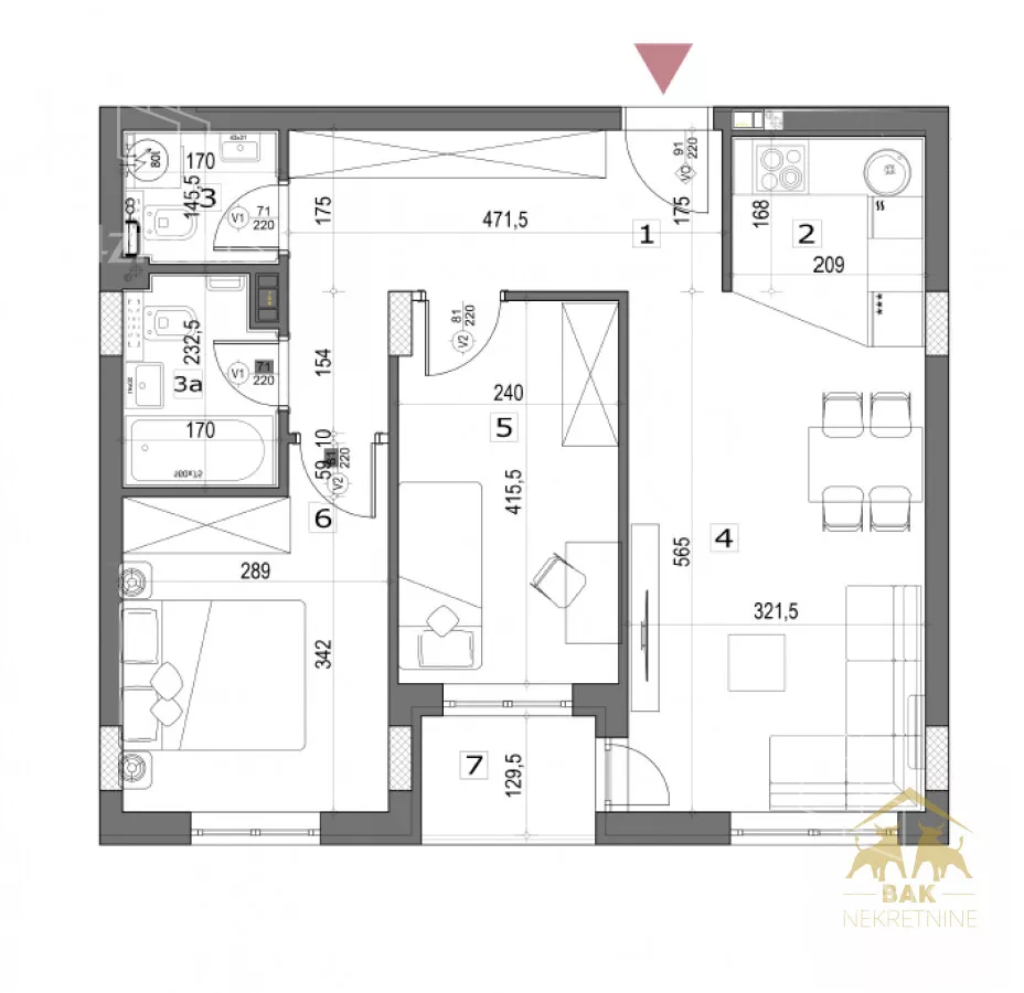 Trosoban stan | 4zida