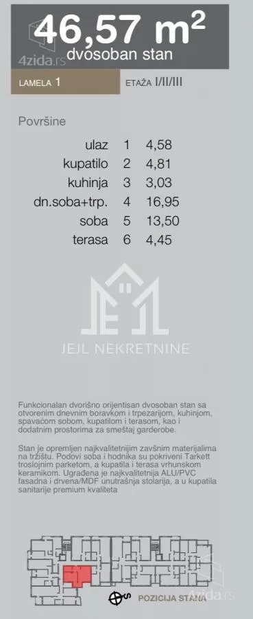 Dvosoban stan | 4zida