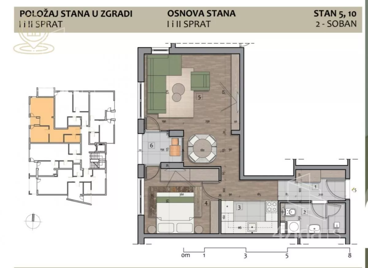 Dvosoban stan | 4zida