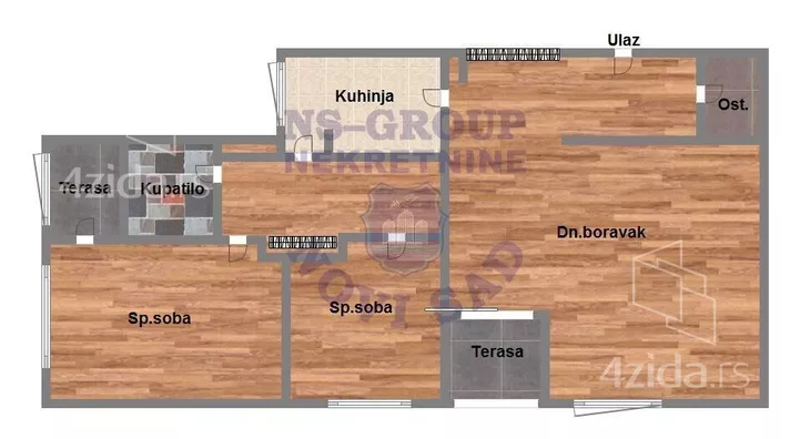 Trosoban stan | 4zida