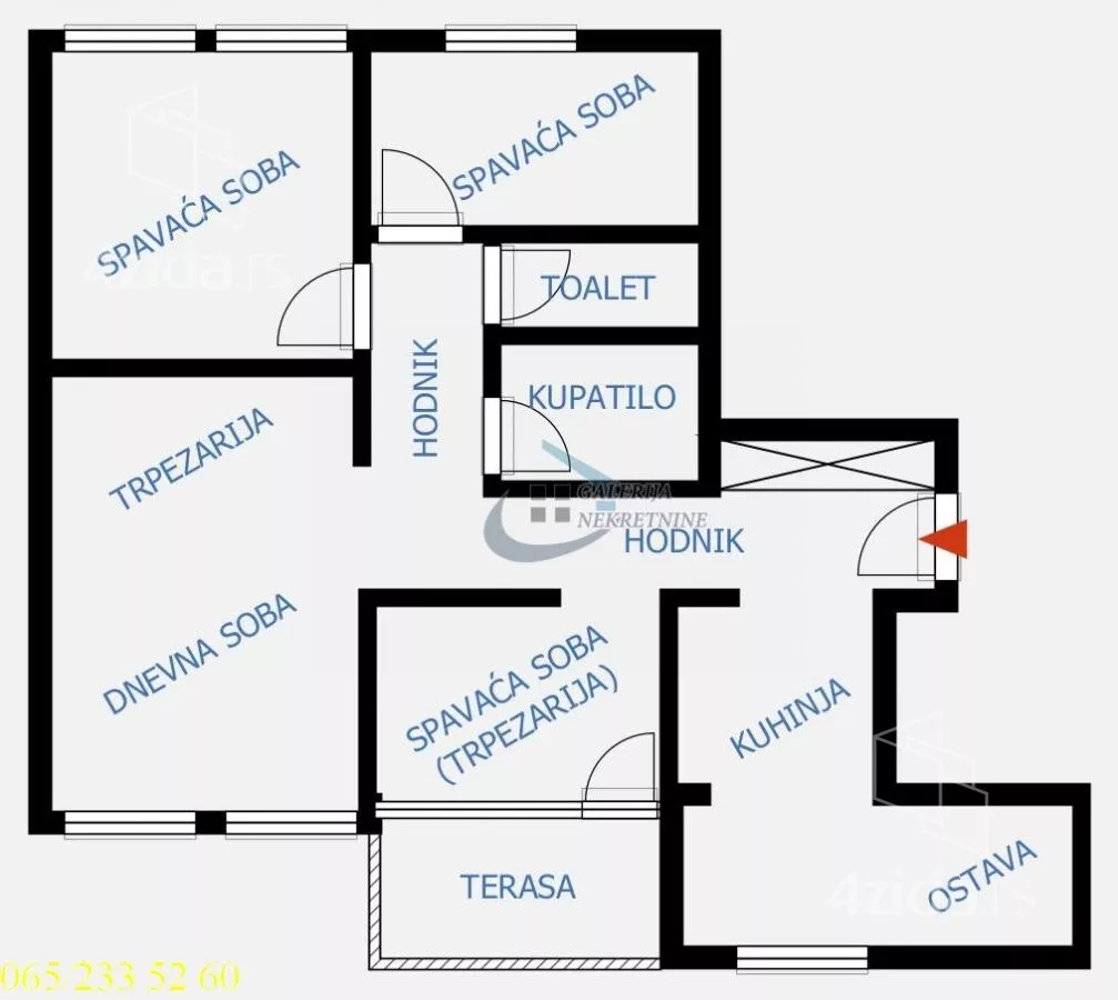 Troiposoban stan | 4zida