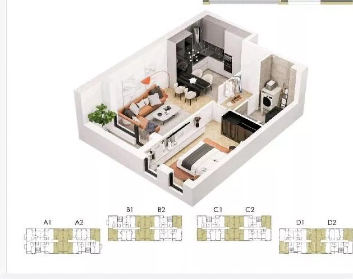 Jednoiposoban stan | 4zida