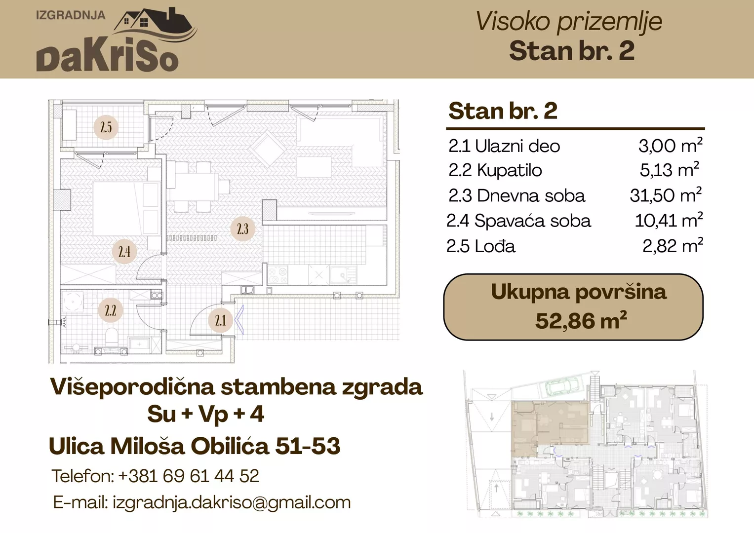 Dvosoban stan | 4zida