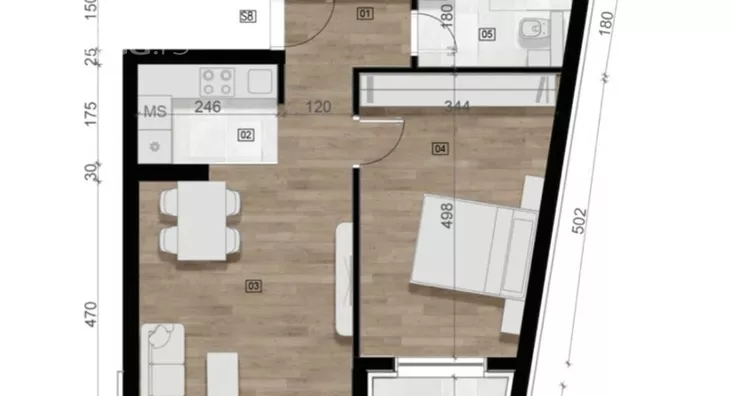 Jednoiposoban stan | 4zida