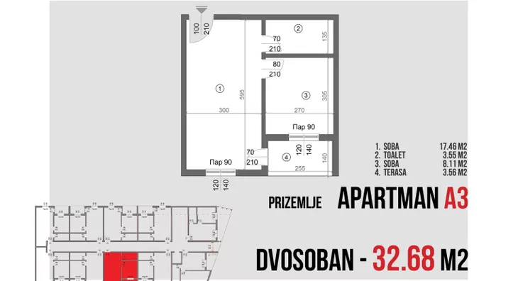 Dvosoban stan | 4zida