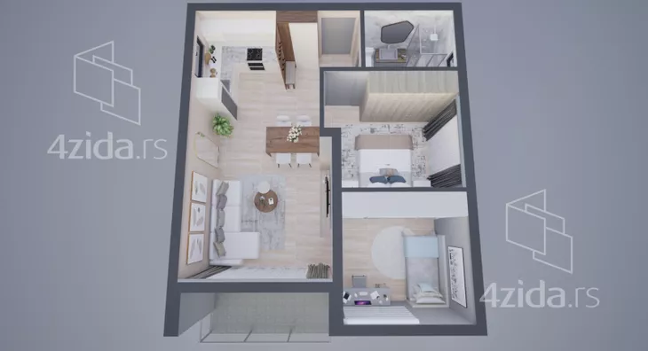 Dvosoban stan | 4zida