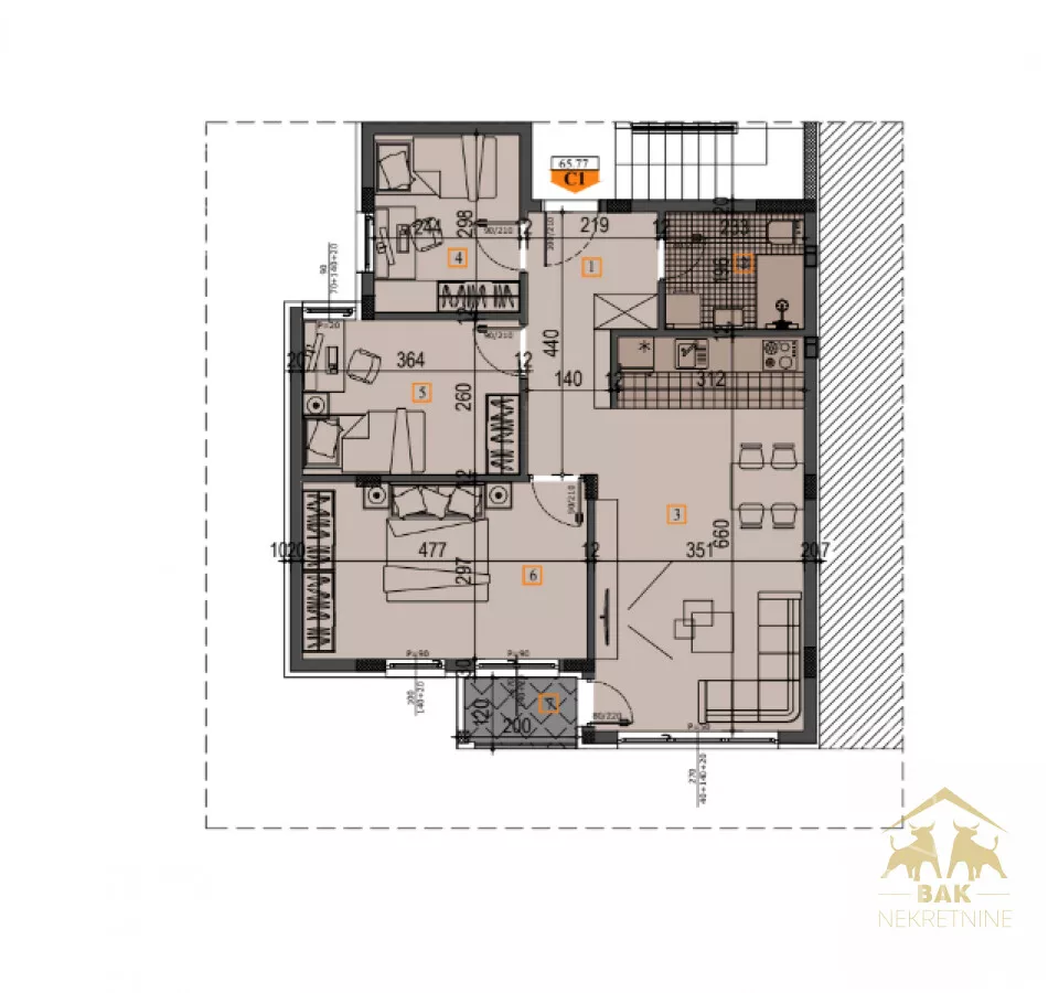 Troiposoban stan | 4zida