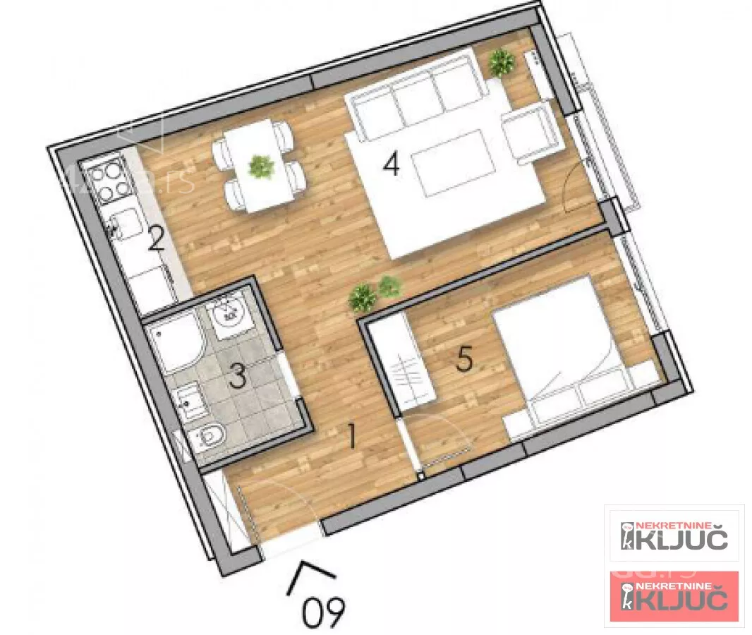 Dvosoban stan | 4zida