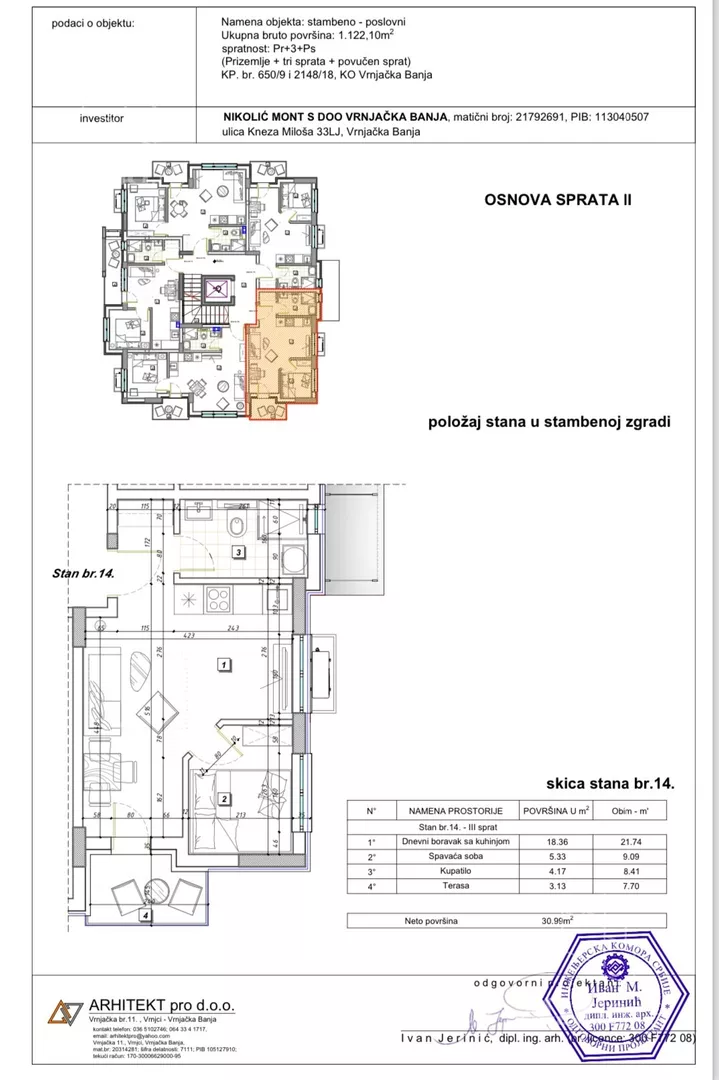 Jednoiposoban stan | 4zida