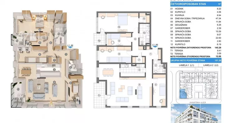 Četvorosoban stan | 4zida