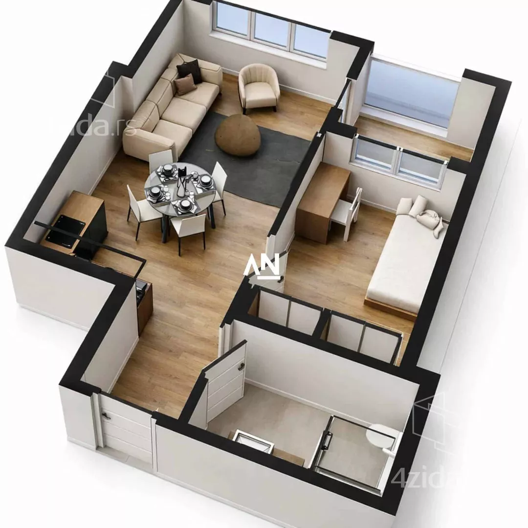 Jednoiposoban stan | 4zida