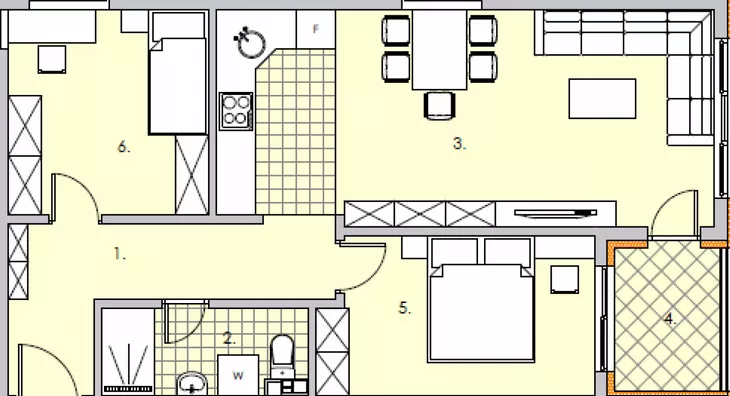 Trosoban stan | 4zida