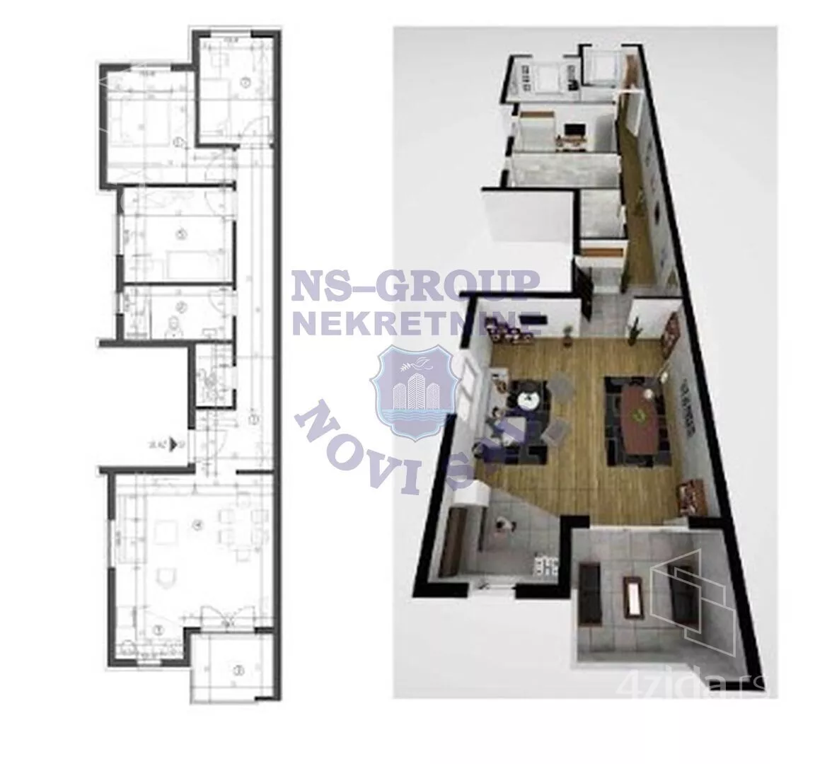 Troiposoban stan | 4zida