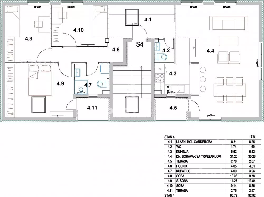 Dvosoban stan | 4zida